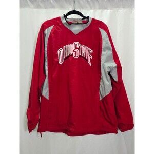 Reebok Ohio State Buckeyes Nylon Windbreaker Jacket